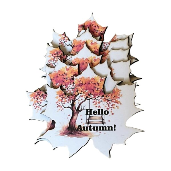 Topper frunza Hello Autumn